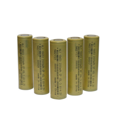 KC 18650 Pin Lithium Ion có thể sạc lại hình trụ Mật độ năng lượng cao 3.6V 2000mAh