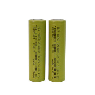 EN62133 18650 3.6V 2200mAh Pin năng lượng mặt trời có thể sạc lại cho đèn pin Led