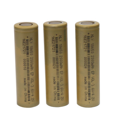 Tốc độ cao 3,6 V Lithium 500 Chu kỳ 2000 mah 18650 Pin cho dụng cụ điện