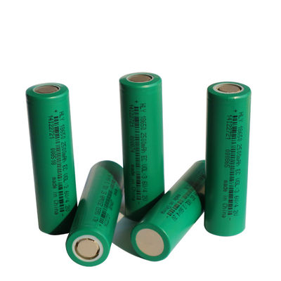 Tế bào pin Lithium 2500mah 18650 có thể sạc lại để lưu trữ năng lượng