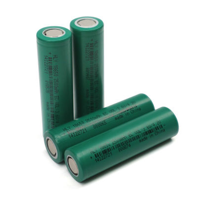 Kích thước nhỏ 18650 Pin 3.6 volt 18650 2500 mah Pin Lithium Ion FCC