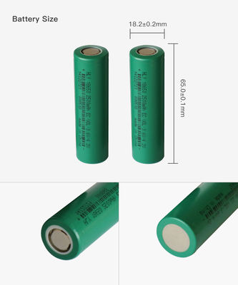 3.6V 2500mah sạc năng lượng mặt trời 18650 tế bào Pin có thể sạc lại AAA công suất cao