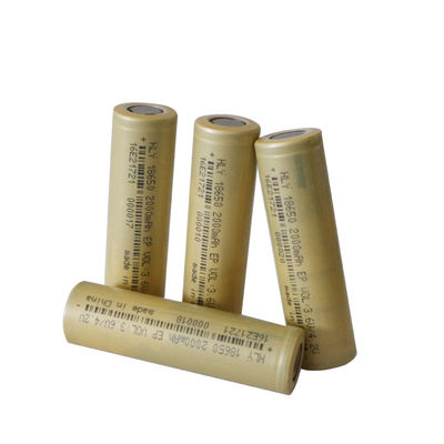 Tế bào pin 2000mah 18650 có thể sạc lại công suất cao 500 lần cho điện tử gia dụng