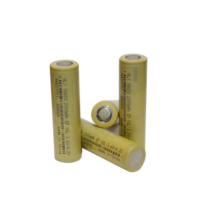An toàn cao 3,6 Volt Pin 2000mah 18650 có thể sạc lại cho xe tay ga điện
