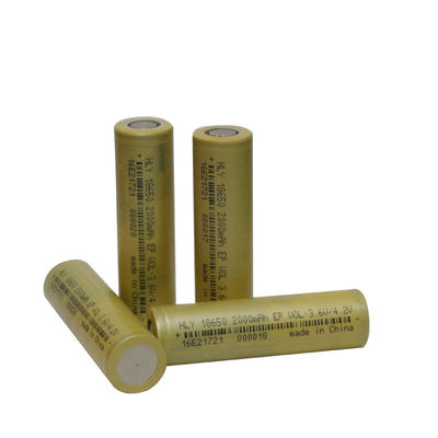 An toàn cao 3,6 Volt Pin 2000mah 18650 có thể sạc lại cho xe tay ga điện