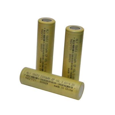 Bộ lưu trữ năng lượng Pin Li Ion 2000mah 18650 có thể sạc lại KC CE BIS