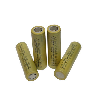 Hình trụ Lithium Ion 18650 Pin 3.6 v 2000mah có thể sạc lại FCC