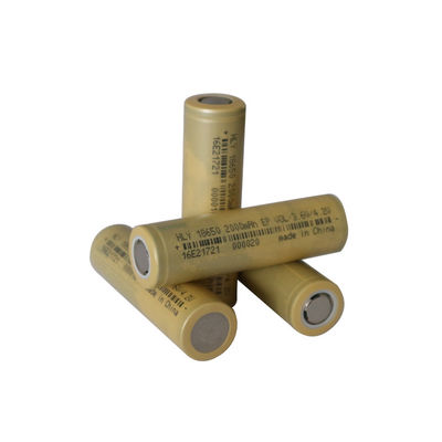 Pin Li Ion tốc độ cao có thể sạc lại hình trụ 2000mAh 18650 RoHS cho dụng cụ điện