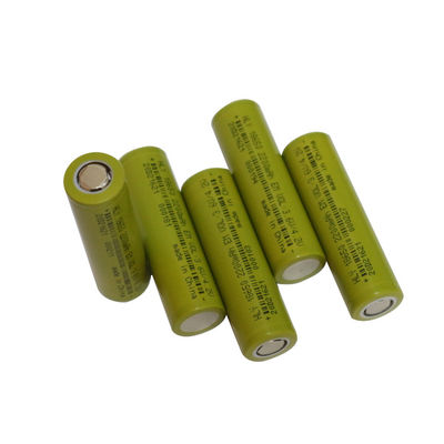 500 lần Pin Lithium 2200mah 18650 3,6 Volt Mật độ năng lượng cao có thể sạc lại