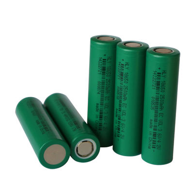 Kích thước nhỏ 18650 Pin 3.6 volt 18650 2500 mah Pin Lithium Ion FCC