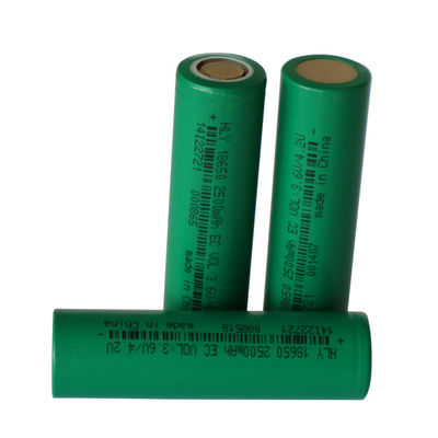 Pin 3,6 Volt 2500mah 18650 có thể tái chế Mật độ năng lượng cao có thể sạc lại