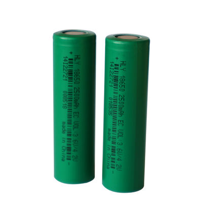 Pin năng lượng mặt trời có thể sạc lại tùy chỉnh 2500mAh 3.6V Pin điện 18650