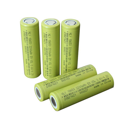 Bảo vệ cao Tế bào pin có thể sạc lại 2200 mah 18650 3.6V cho EV