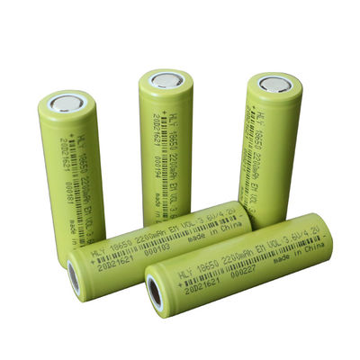 Bảo vệ cao Tế bào pin có thể sạc lại 2200 mah 18650 3.6V cho EV