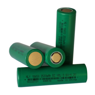 Pin Lithium Ion 18650 Công suất cao 3.6v 2500mah Cells cho đèn pin