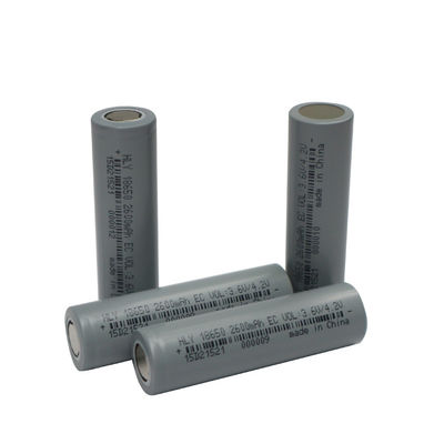 500 lần Pin Li Ion 18650 hình trụ Pin sạc 3,6V 2600mAh