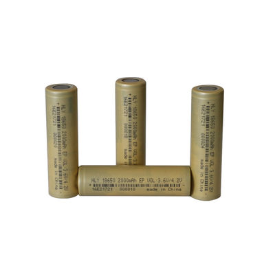 Nguồn điện di động Đèn pin sáng hình trụ Tế bào pin Lithium Ion 18650 2000mAh