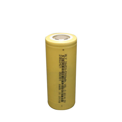 Vòng đời dài 26650 Tế bào pin hình trụ Lithium 3.6V 5000mAh có thể sạc lại