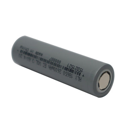 Tế bào pin Lithium Ion 2600mAh 3.6V 18650 có thể sạc lại Tuổi thọ dài