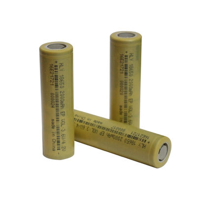 Lưu trữ năng lượng 500 lần Pin năng lượng mặt trời có thể sạc lại 3,6 Volt 2000mAh 18650