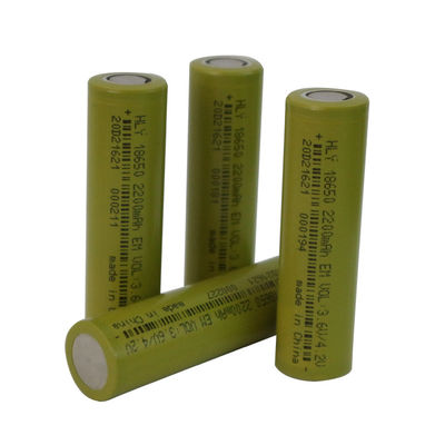500 chu kỳ Pin 18650 Lithium 2200 mah 3.7 V Tế bào có thể sạc lại Tốc độ cao